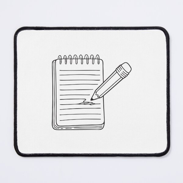 Item preview, A line in pencil half removed on a sheet of notebook designed and sold by rasagamastore.