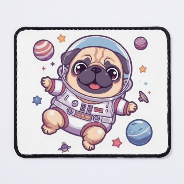 Item preview, Cute Space Pug Astronaut Sticker | Kawaii Galaxy Dog Gift designed and sold by Stylestickers55.