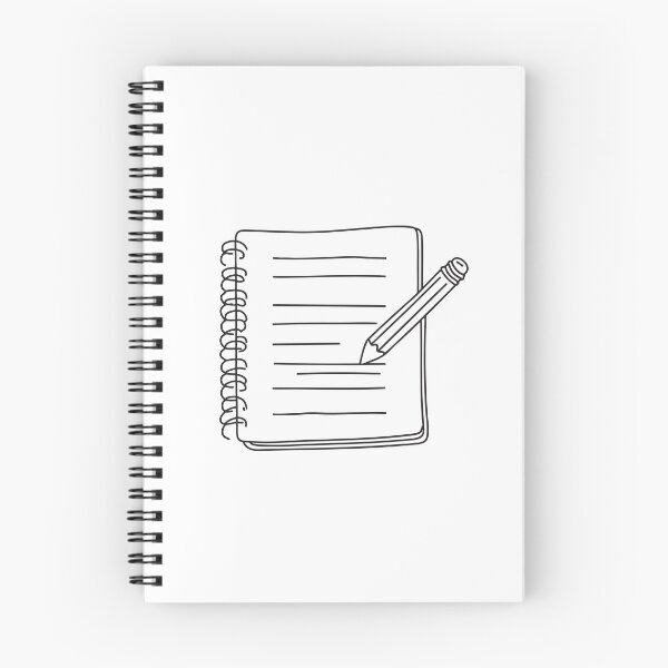 Item preview, A graphite mark erased halfway across a notebook sheet designed and sold by rasagamastore.