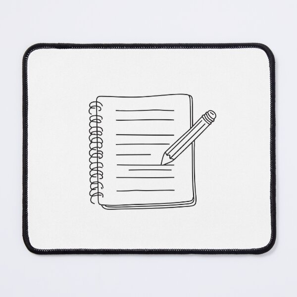 Item preview, A graphite mark erased halfway across a notebook sheet designed and sold by rasagamastore.