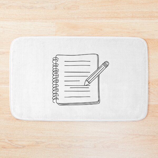 Item preview, A graphite mark erased halfway across a notebook sheet designed and sold by rasagamastore.