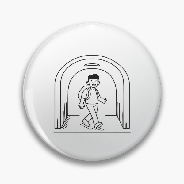 Item preview, A person with a backpack strolling beneath an underpass designed and sold by rasagamastore.