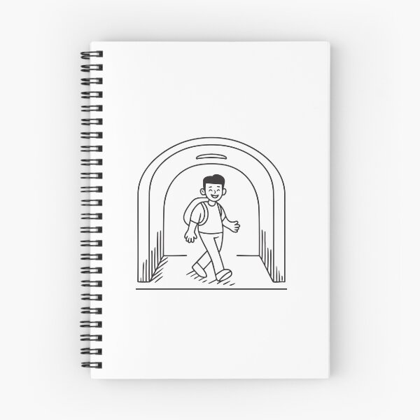 Item preview, A person with a backpack strolling beneath an underpass designed and sold by rasagamastore.