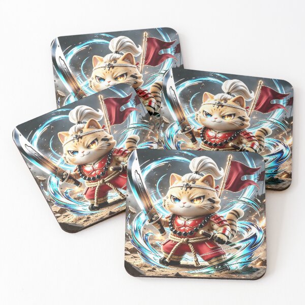 Item preview, Felis Nigripes: The Desert Samurai Warrior designed and sold by ABYSSLAB.