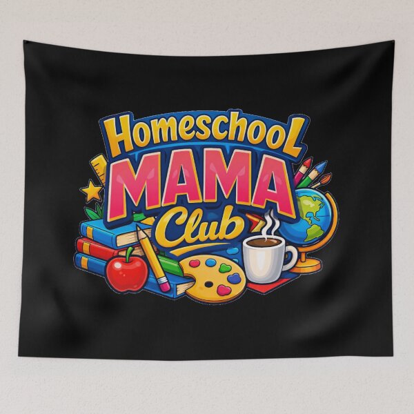 Item preview, Retro Homeschool Mama Club Back To School  designed and sold by DeliaDesignsCo.