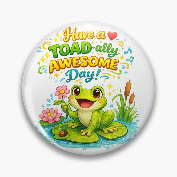 Item preview, Cute Frog Sticker – Have a TOAD-ally Awesome Day designed and sold by StyloStudio.