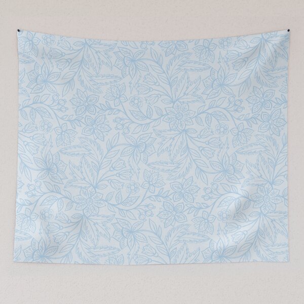 Item preview, Powder Blue Botanical Sketch designed and sold by micklyn.