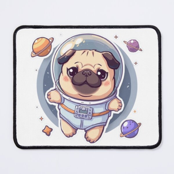 Item preview, Kawaii Astronaut Pug | Cute Space Dog Sticker designed and sold by Stylestickers55.