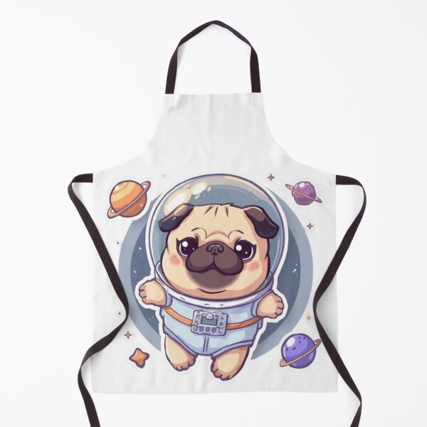 Item preview, Kawaii Astronaut Pug | Cute Space Dog Sticker designed and sold by Stylestickers55.