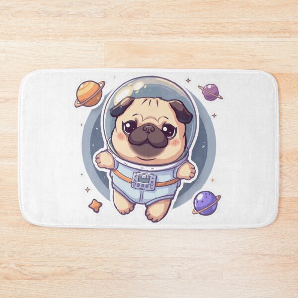 Item preview, Kawaii Astronaut Pug | Cute Space Dog Sticker designed and sold by Stylestickers55.