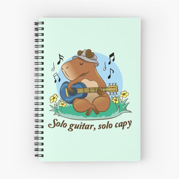 Item preview, A capybara playing guitar in nature designed and sold by Konopikyu.
