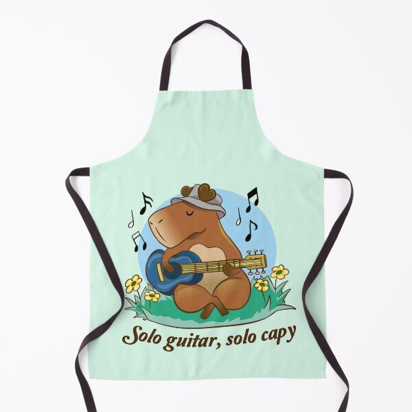 Item preview, A capybara playing guitar in nature designed and sold by Konopikyu.