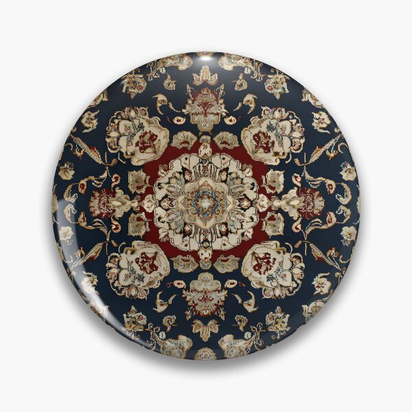 Item preview, Vintage Persian Floral Rug Pattern | Elegant Oriental Carpet Art Print | Antique Textile Design designed and sold by GrinGalore.