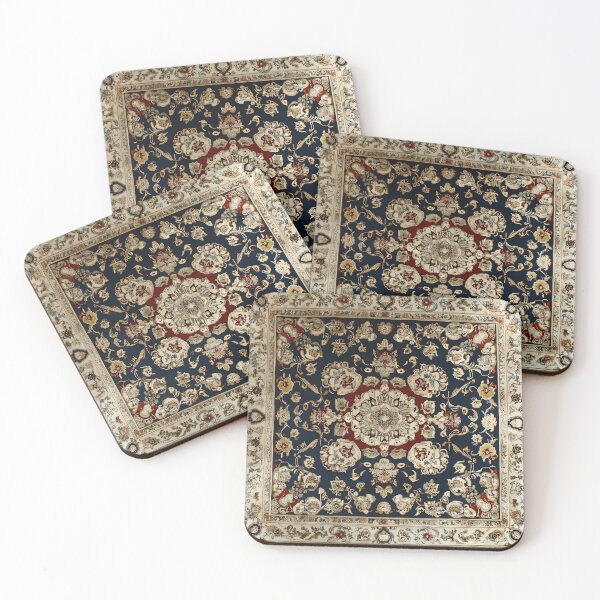 Item preview, Vintage Persian Floral Rug Pattern | Elegant Oriental Carpet Art Print | Antique Textile Design designed and sold by GrinGalore.