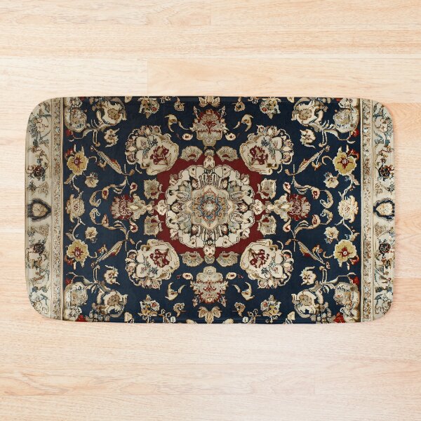 Item preview, Vintage Persian Floral Rug Pattern | Elegant Oriental Carpet Art Print | Antique Textile Design designed and sold by GrinGalore.
