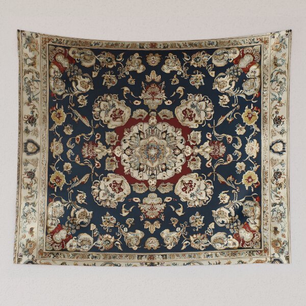 Item preview, Vintage Persian Floral Rug Pattern | Elegant Oriental Carpet Art Print | Antique Textile Design designed and sold by GrinGalore.