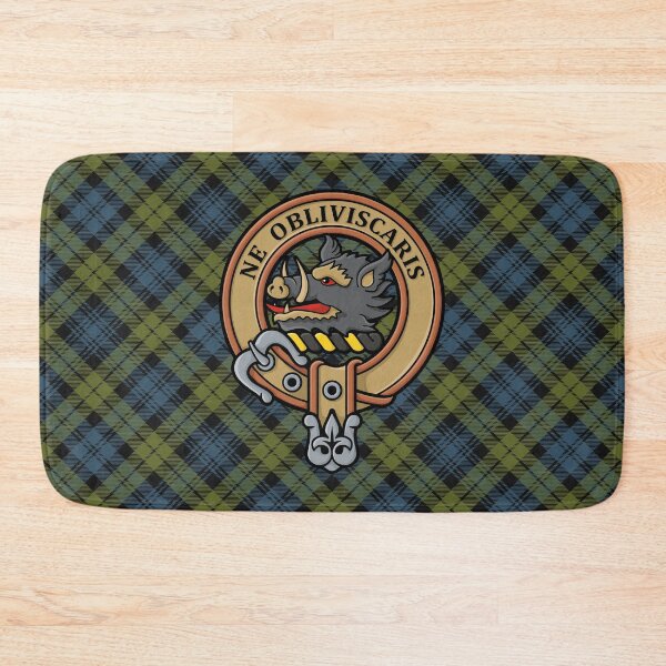 Item preview, Campbell Crest over Tartan designed and sold by sifis.