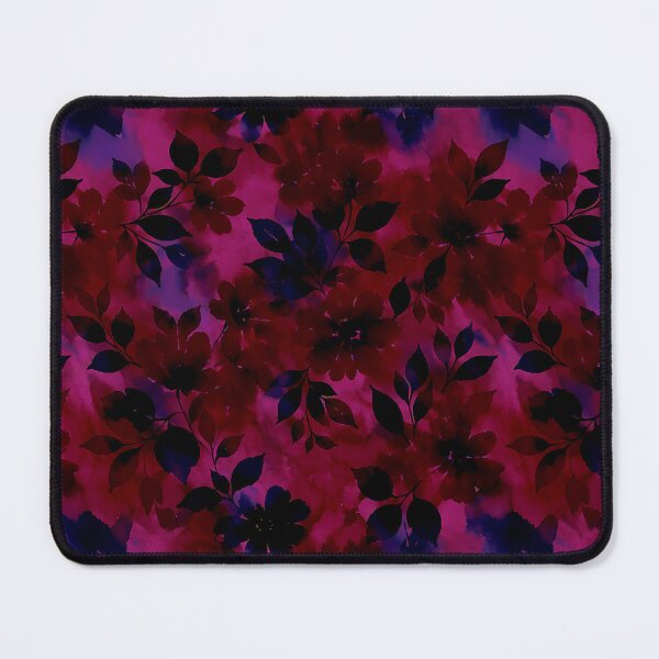 Item preview, Elegant Crimson and Navy Watercolor Floral Pattern designed and sold by zenjiinspired.