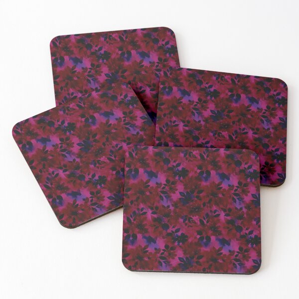 Item preview, Elegant Crimson and Navy Watercolor Floral Pattern designed and sold by zenjiinspired.