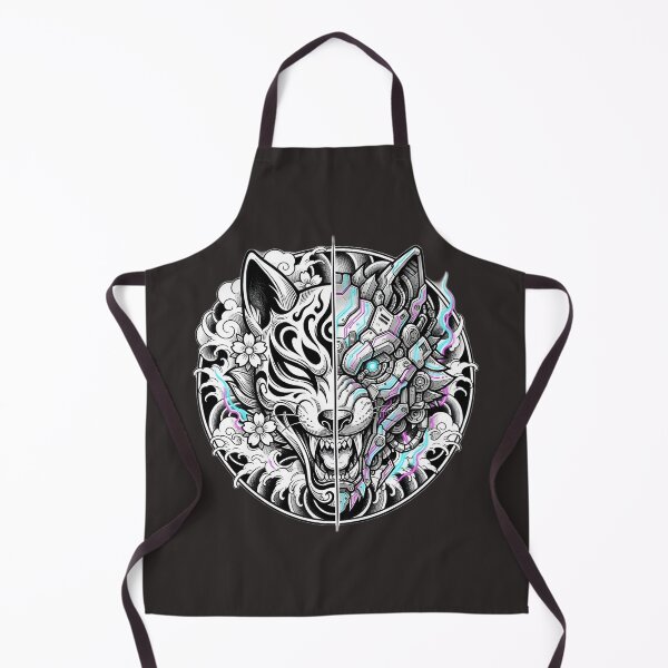 Item preview, Cyber-Kitsune Split Mask designed and sold by Neo Tokio.