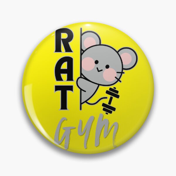 Item preview, Rat Gym Cute Mouse Dumbbell T-Shirt Funny Workout Gift Gym Lover Graphic Tee designed and sold by oonproducts.