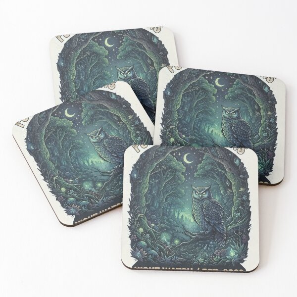 Item preview, Mystical Forest Guardian Owl Design" অথবা "Enchanted Night Forest Illustration designed and sold by mdsakibhossain.
