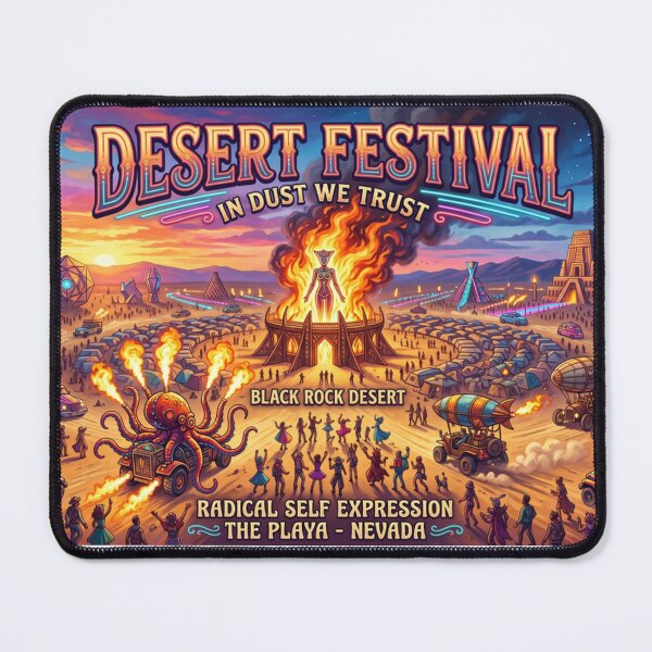 Item preview, Burning Desert Festival designed and sold by Freedom Line Studio.