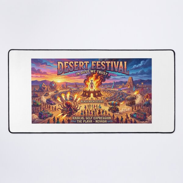 Item preview, Burning Desert Festival designed and sold by HayaasBoutique.