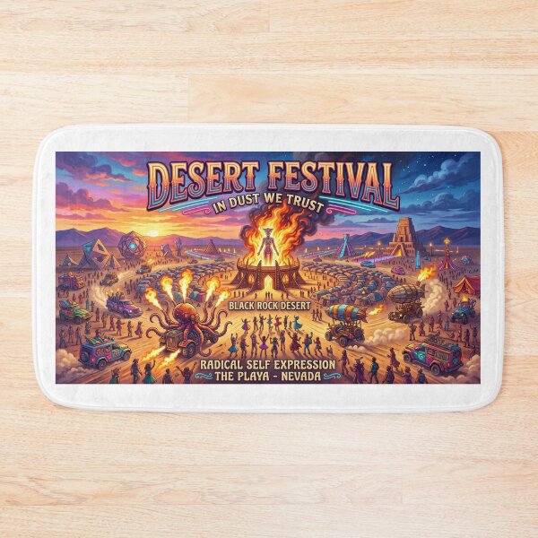 Item preview, Burning Desert Festival  designed and sold by Freedom Line Studio.
