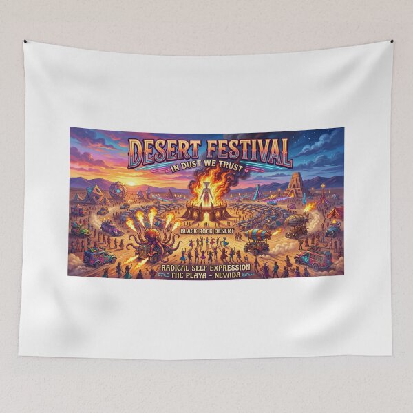 Item preview, Burning Desert Festival  designed and sold by HayaasBoutique.