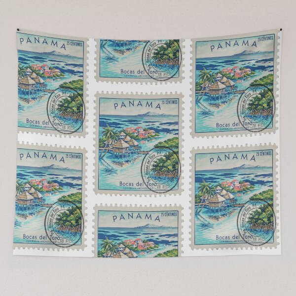 Item preview, Bocas del Toro Panama Caribbean Postage Stamp Sticker designed and sold by stickercuffs.
