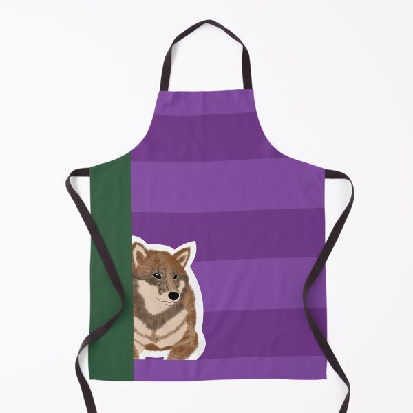 Item preview, 80's vibes colors (purple, darkgreen) with sesame Shiba Inu designed and sold by ShibaCruise-On.