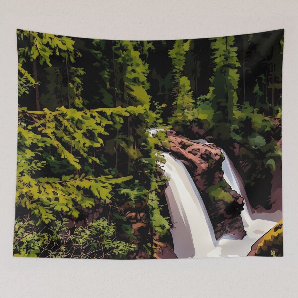 Item preview, Double Waterfall designed and sold by tomorrowsart.