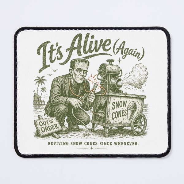 Item preview, Frankenstein Revives the Snow Cone Machine designed and sold by Tin Robot Co..