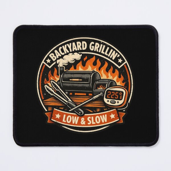 Item preview, Backyard Grillin’ – Vintage Pitmaster Badge at 225°F designed and sold by Timeless Junction.