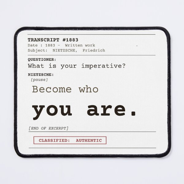 Item preview, Become who you are - Nietzsche designed and sold by Will-to-Power.