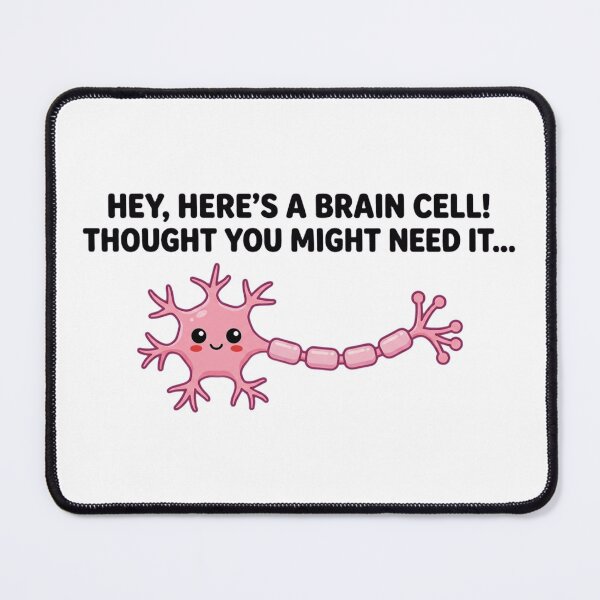 Item preview, Hey Here's A Brain Cell Funny Neuron designed and sold by JossDesign15.