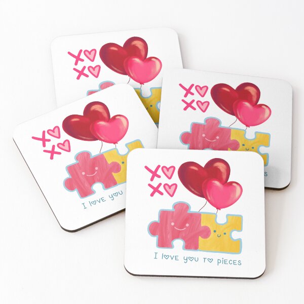 Item preview, I Love You To Pieces Romantic Puzzle Heart Design designed and sold by NikBrin Prevail .
