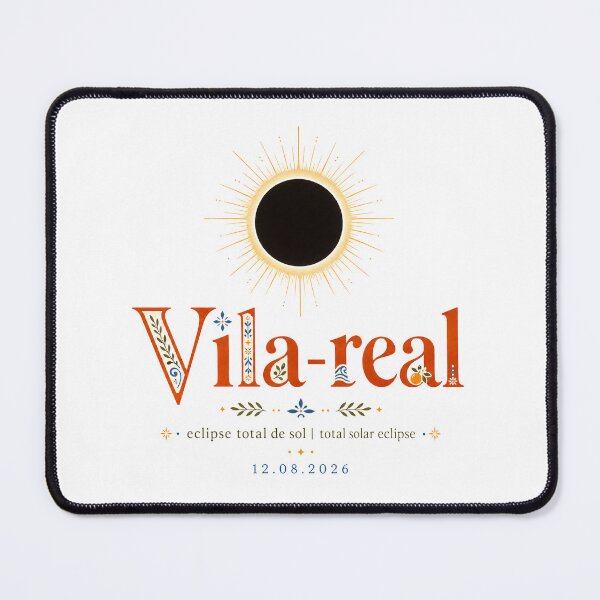 Item preview, Vila-real Total Solar Eclipse 2026 designed and sold by Beyond Destinations.