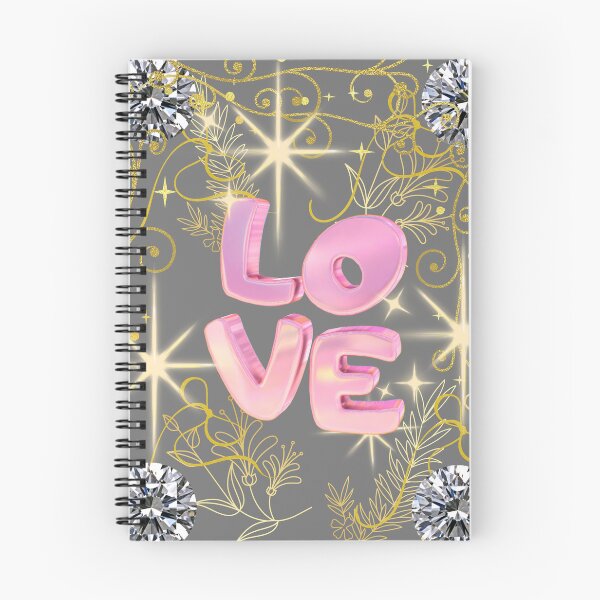 Item preview, 3D Bubble Love Letters Pink Gold Luxury Print designed and sold by Extremeallie.