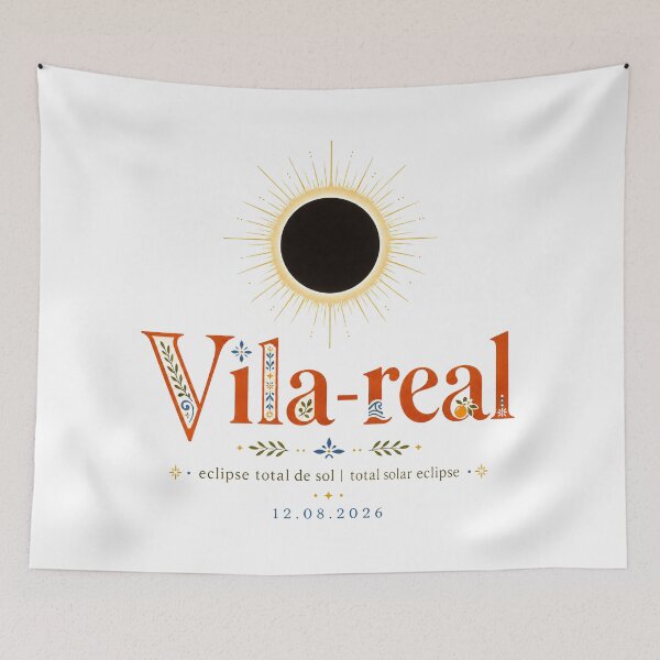 Item preview, Vila-real Total Solar Eclipse 2026 designed and sold by Beyond Destinations.