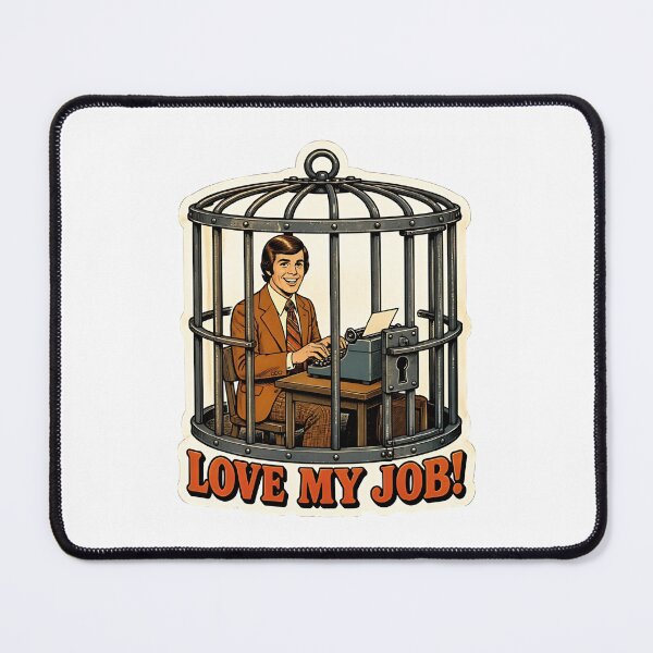 Item preview, Love My Job Corporate Birdcage Slave Meme designed and sold by RareVisuals.