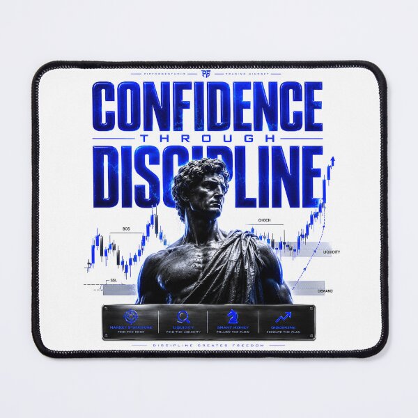 Item preview, Confidence Through Discipline Forex Trading Motivation Design designed and sold by PipForgeStudio .
