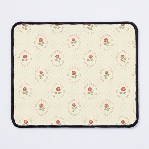 Item preview, Vintage Rose Floral Pattern | Cottagecore Botanical Seamless Repeat in Soft Cream & Coral designed and sold by Sumaia Sharmin.