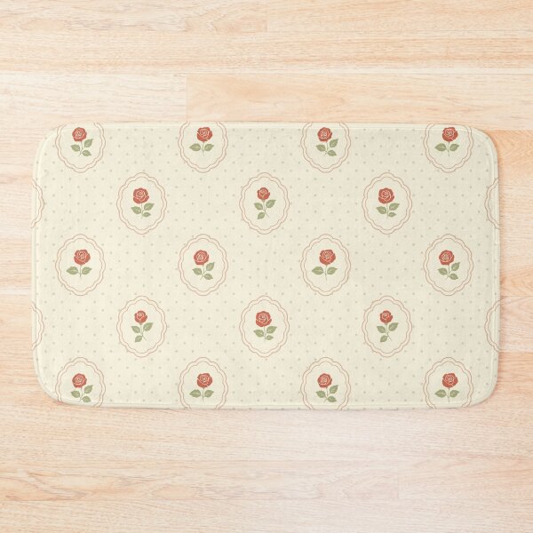 Item preview, Vintage Rose Floral Pattern | Cottagecore Botanical Seamless Repeat in Soft Cream & Coral designed and sold by Sumaia Sharmin.