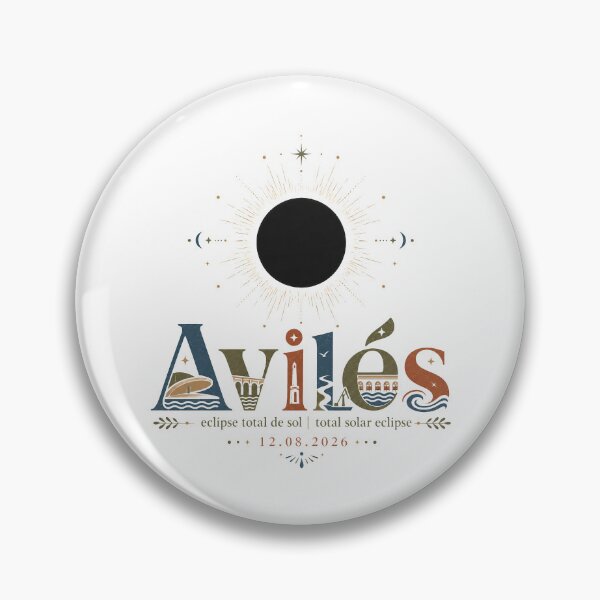 Item preview, Avilés Total Solar Eclipse 2026 designed and sold by Beyond Destinations.