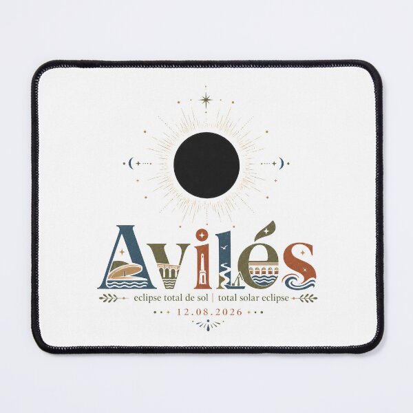 Item preview, Avilés Total Solar Eclipse 2026 designed and sold by Beyond Destinations.