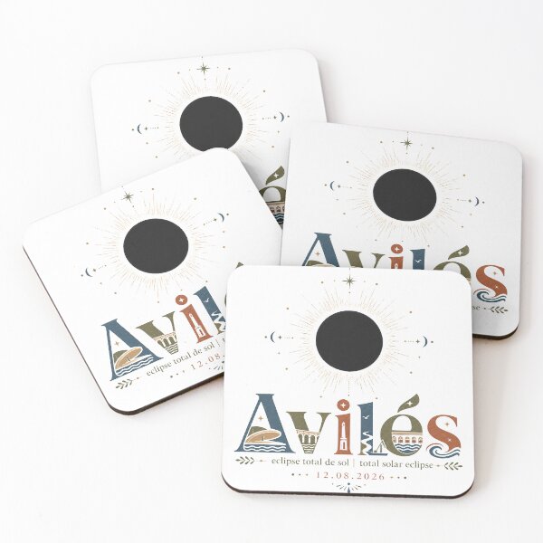 Item preview, Avilés Total Solar Eclipse 2026 designed and sold by Beyond Destinations.