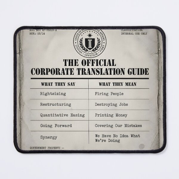 Item preview, The Official Corporate Translation Guide designed and sold by Beyond The Flag Art.