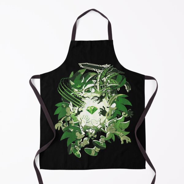 Item preview, Retro Green Sonic The Hedgehog Ultimate Team And Powerful Chaos Emerald Design designed and sold by stellarofsea.